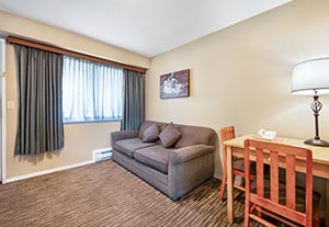 1 Queen Bed, Sofa Bed, Exterior Corridor
